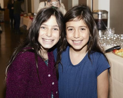 Evelyn and Penelope Marshall smiling