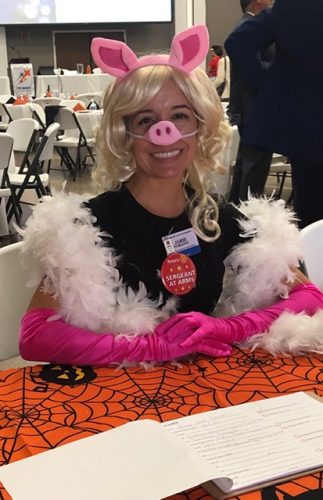 photo of someone in Halloween costume