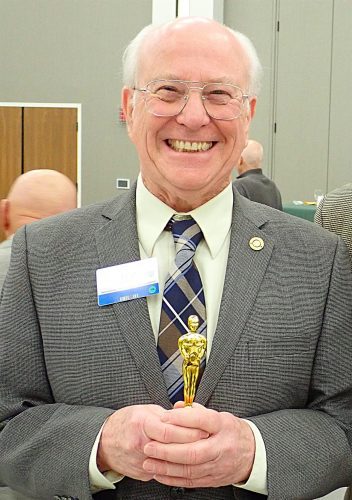 person holding trophy