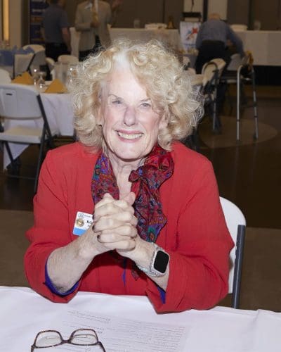 person sitting at a table