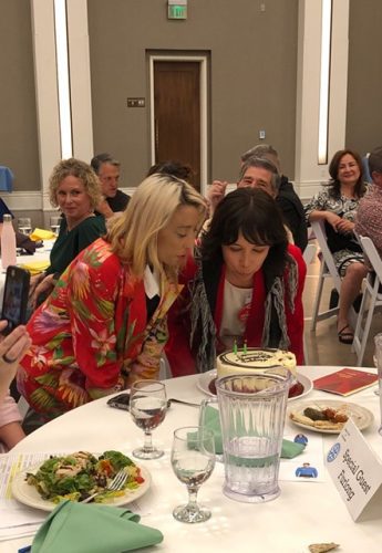 people sitting at tables