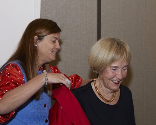 Two women of Rotary Sacramento in business casual attire