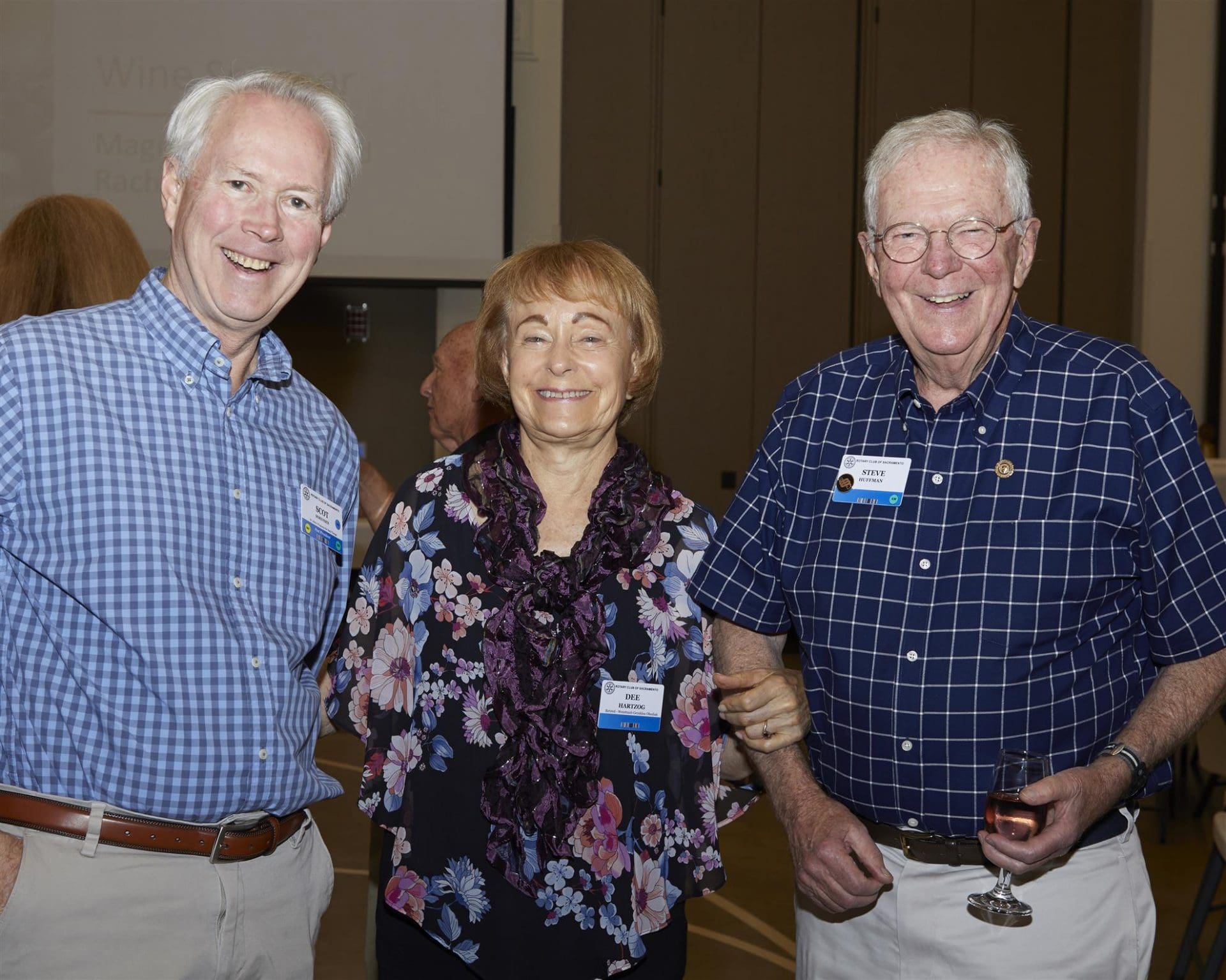 3 people smiling